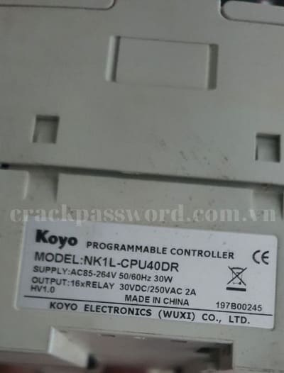 Unlock PLC Koyo NK1L-CPU40DR